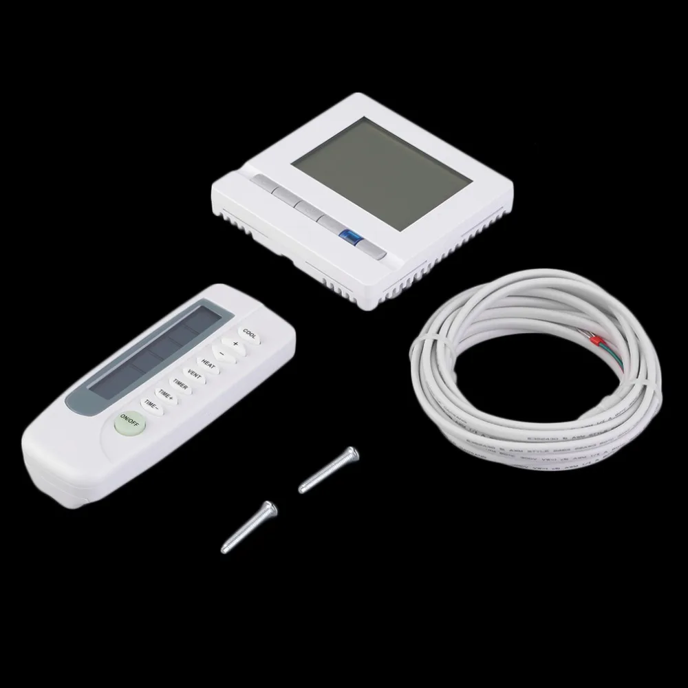

1Pc 16A/250V White LCD Display Thermostat Heat Thermostat With Backlight Digital Temp Controller Sensor Cable