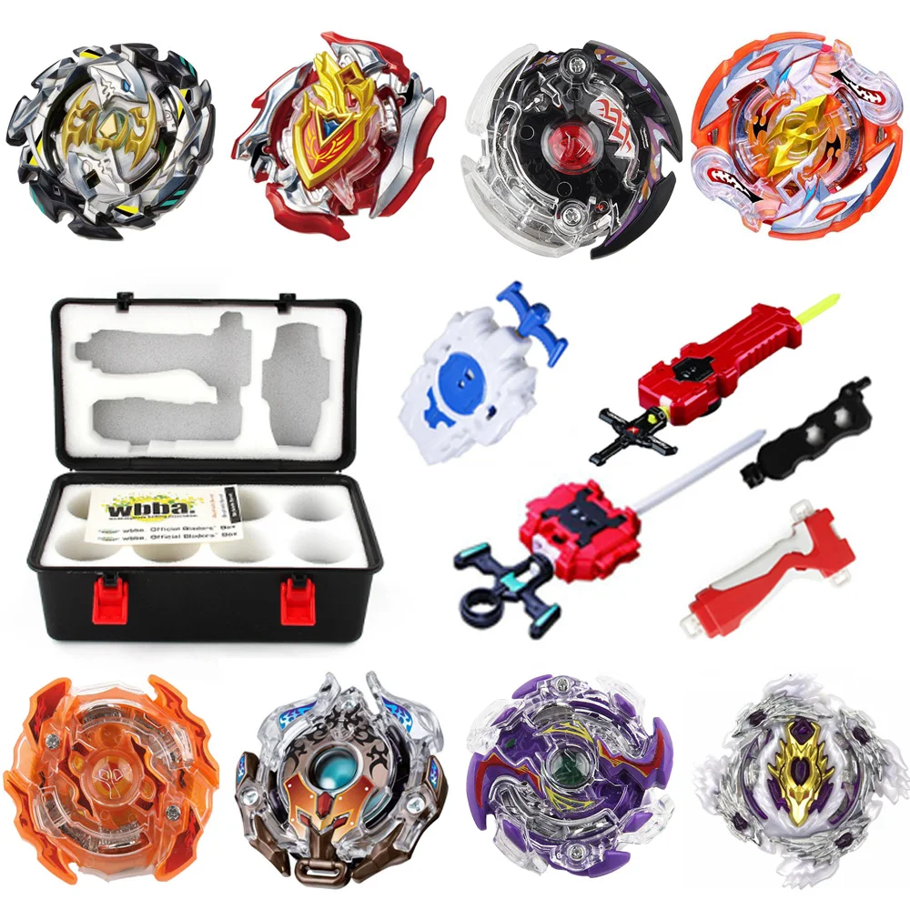 

8 in 1 Portable Beyblade Burst Gyro and Launcher Receiving Box Storage Case with Foam B66 B97 B73 B79 B71 B82 B102 B103