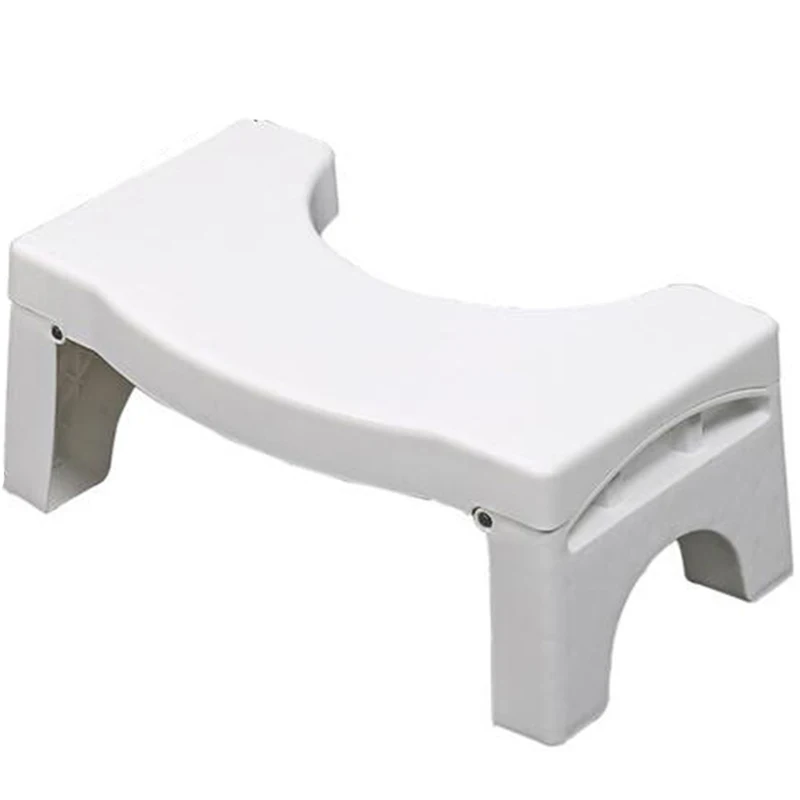 41x25x17,5 см нескользящее складывание стула для ног в унитаз Детский горшок табурет Профессиональный Туалет вспомогательный табурет для ванной Suppli - Цвет: White