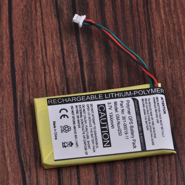 Batería Recambio Para Garmin Nuvi 200, 205, 250, 255 Y Más – 1250mAh, Li-Polymer, 3.7V