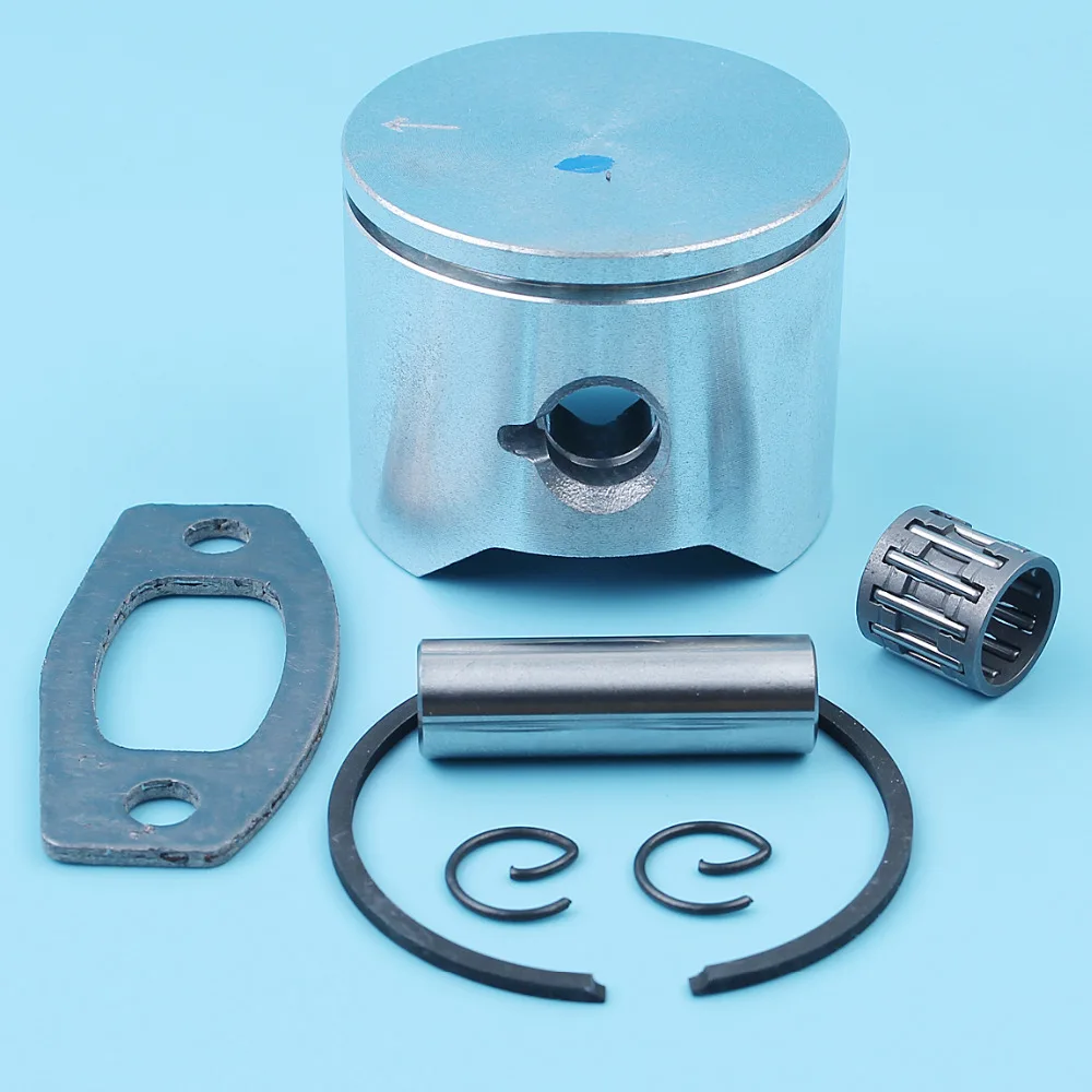 

45mm Piston Ring Pin Needle Bearing Kit For Husqvarna 51 55 50 EPA Chainsaw 503 16 77-01 503504402 Muffler Exhaust Gasket