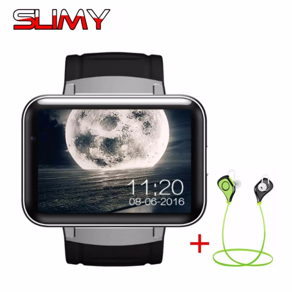 Slimy DM98 Android 4,4 OS Смарт-часы Bluetooth подключение для умные часы для телефона на Android интеллектуальные 3g Wifi наручные часы с GPS