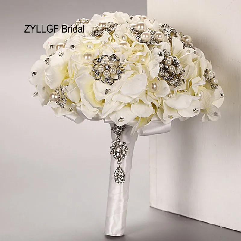 ZYLLGF Romantic Ramos De Novia Artificiales Wedding Flowers Bouquet