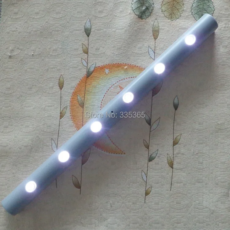 

10pcs X grey ABS AAA battery vibration sensor led cabinet lights torch sensor led wardrobe light intelligent closet light drawer