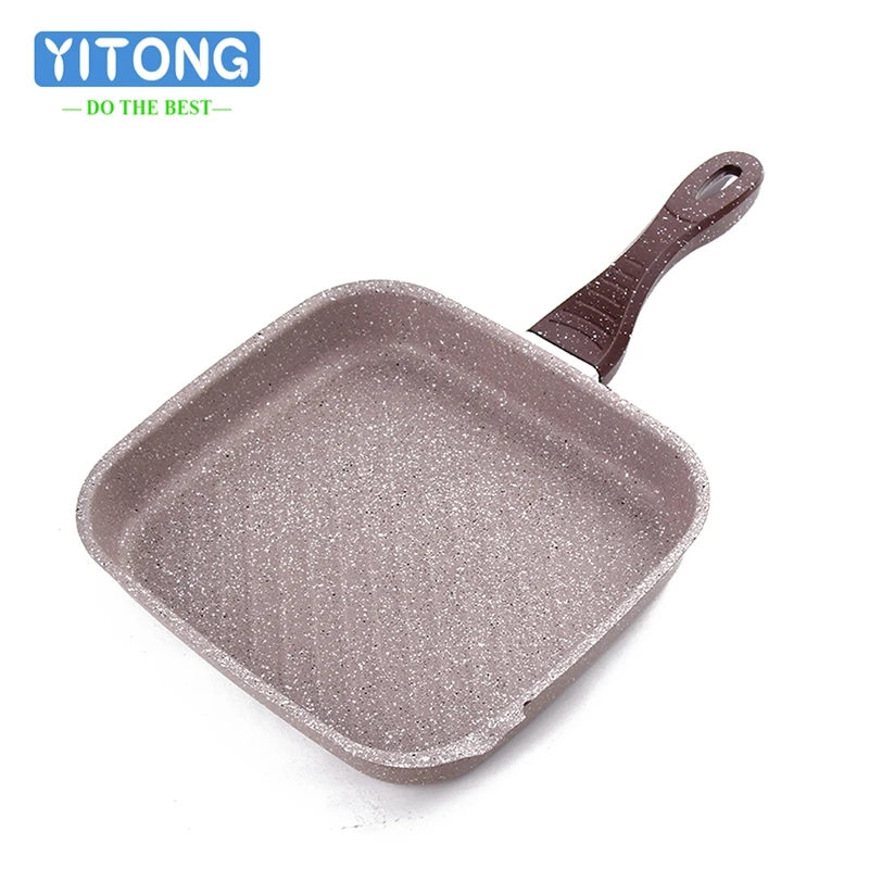 2017 New Model Iron Poasting Pans Smokeless nonstick flat bottomed