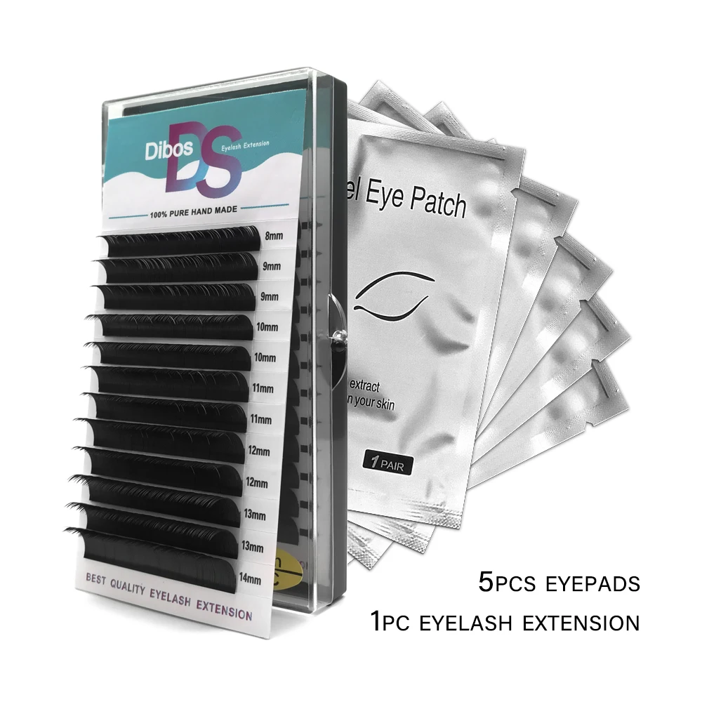 

Dibos 005/007/010/015/020 C/D curl Lashes Individual Faux Mink Eyelashes Volume Lashes Silk Fake False Eyelash extension