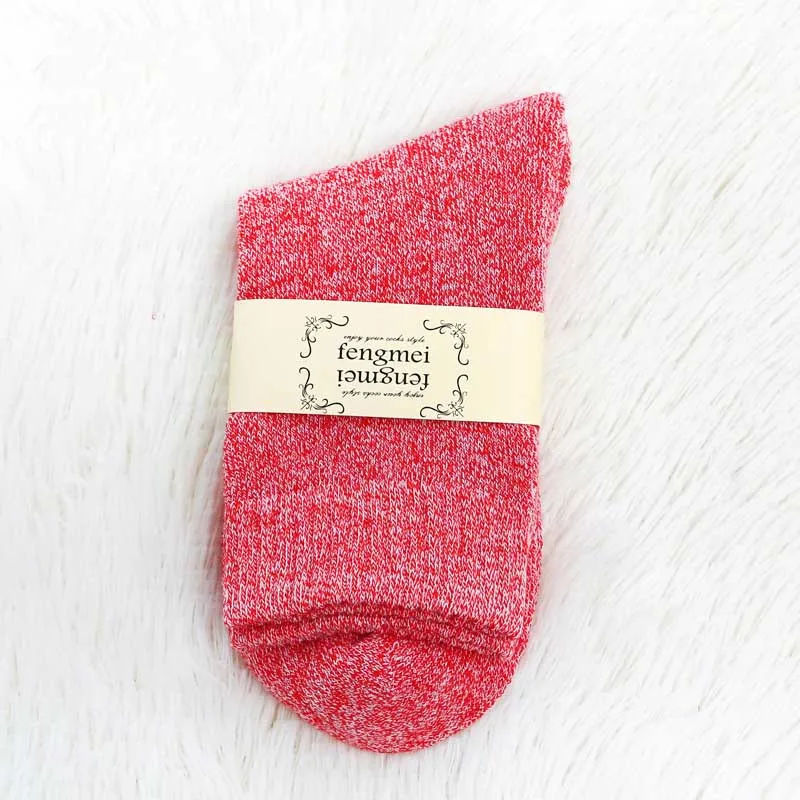 Зимние женские утепленные шерстяные кашемировые зимние носки, бесшовные махровые носки, носки для сна для мужчин