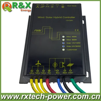 

LED Display Wind Solar Hybrid Charge Controller Regulator for 600W Max Wind Generator 12V/24V 150W/300W Solar Panel
