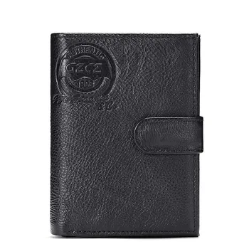 

Genuine Cow Leather Women Hasp Long Wallet Business Female Passport Card Holder Clamp For Money Coin Purse Clutch Portomonee