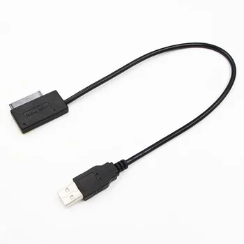 

USB 2.0 to Mini Sata II 7+6 13Pin Adapter Converter Cable for Laptop CD/DVD ROM Slimline Drive