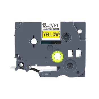 

TZe-631 Tze631 Tze Tape for Brother Printer Ribbon 10pcs 12mm Black on Yellow Label Tape for Brother P touch Label Maker