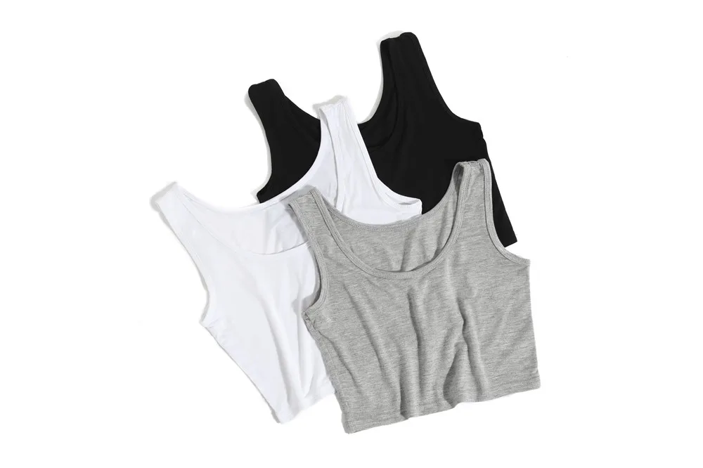 

New Female Women Sexy Crop Top Ladies Sleeveless Tank Tops T Shirt Tee Short halter Tops Fashion Summer Basic Stretch Tops