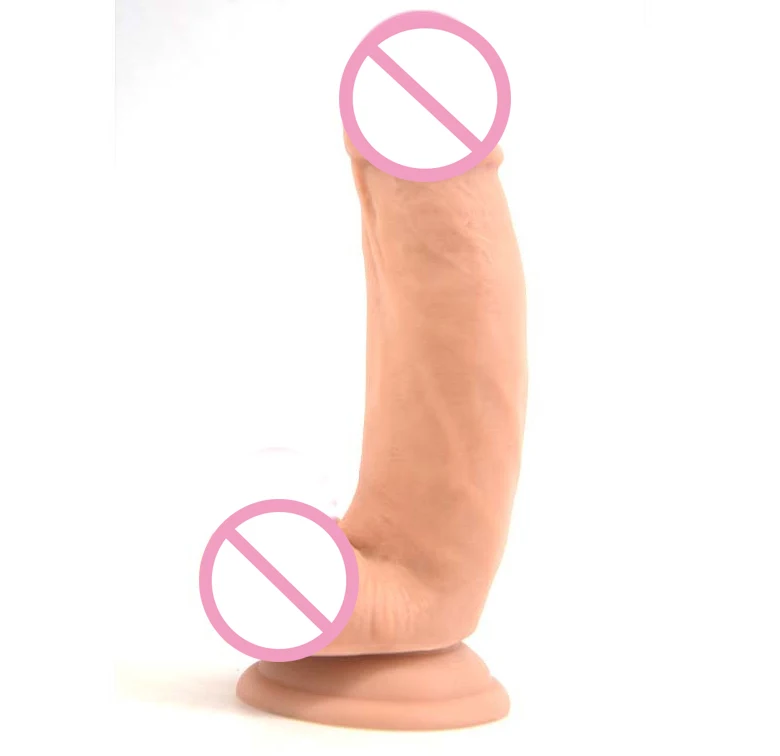 Super soft huge dildo flesh/brown male artificial penis big thick dick suction cup dildo realistic anal dildo sex toys for women