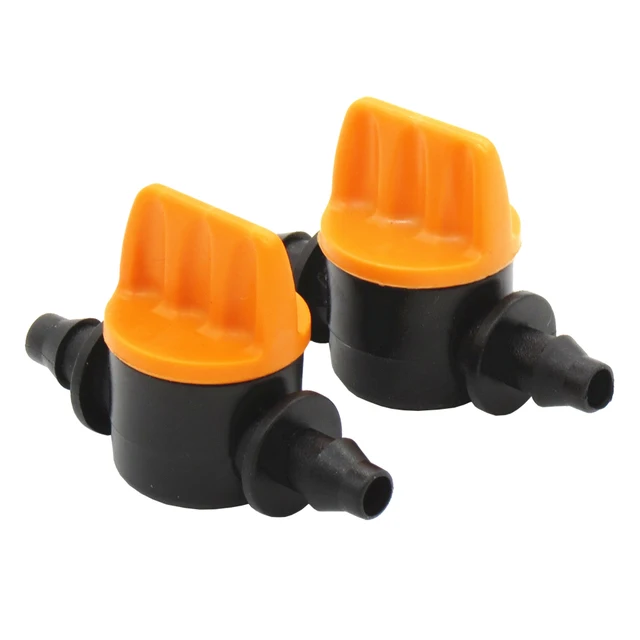 Muciakie 10Pcs Miniatűr Műanyag Kikapcsoló Szelep Csatlakozók 4/7 Mm -Es Tömlőkerti Víz Öntözőcső Adapter Barb - Image 6