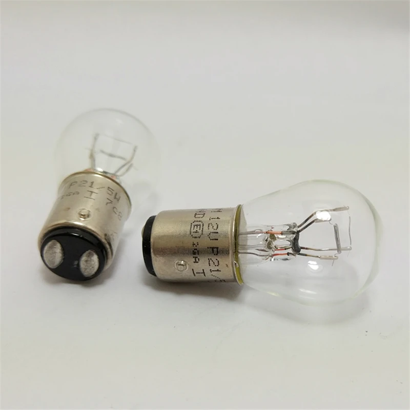 

Genuine part 2pcs/lot headlight halogen for P21/5W 7528 12V 21/5W BAY15d bulb blake light width lamp