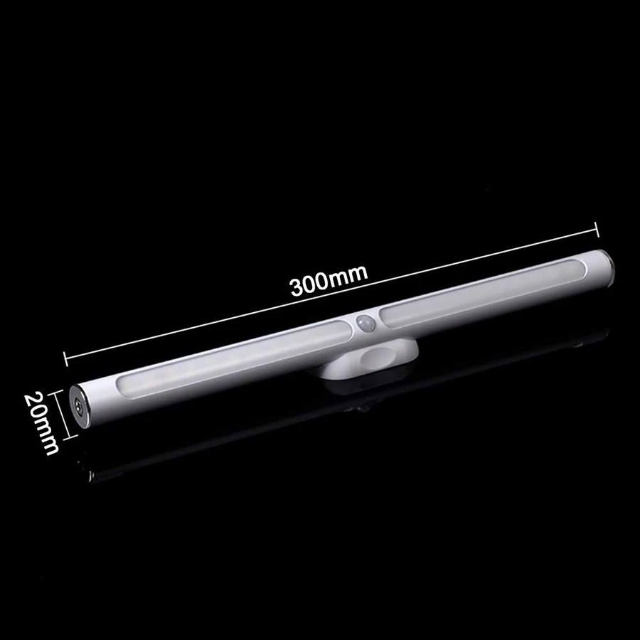 LED محس حركة خزانة أضواء 22 LED USB قابلة للشحن التحكم باللمس الصمام ضوء تحت الكابين للمطبخ خزانة الدرج