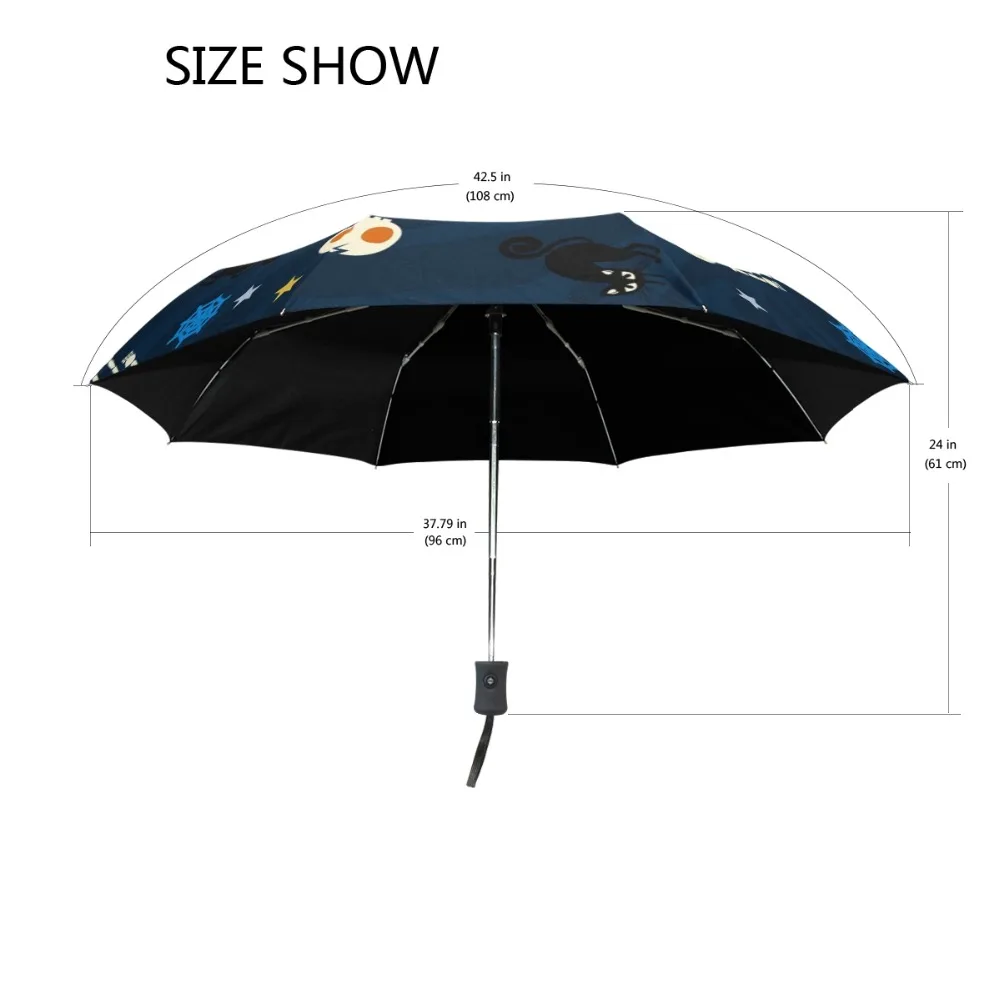 Новое поступление, милый детский зонт со скелетом, Складывающийся зонт с мультипликационным принтом, двойные зонты от дождя и солнца, уличные зонты