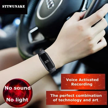 

STTWUNAKE hidden bracelet voice recorder watch Time stamp Audio Recorder Dictaphone Professional Digital HD noise reduction