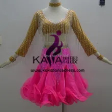 Горячие Продаж! KAKA-L140232, Женская Женщины Латинского Танца, Fringe Сальса Dress Танго Самба Румба Чача Dress, Латинской Dance Dress For sale