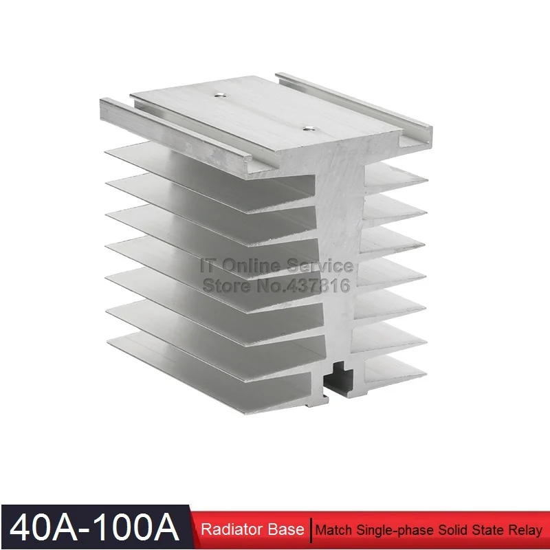 High Quality 40A-100A Solid State Relay Radiator Base SSR Heatsink 40A 80A 100A | Обустройство дома