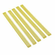 10 Pcs Bee Hive Entrance Plastic Yellow Apiculture Simple Beekeeping Tools Practical Collector Pollen Trap Catcher Three Rows