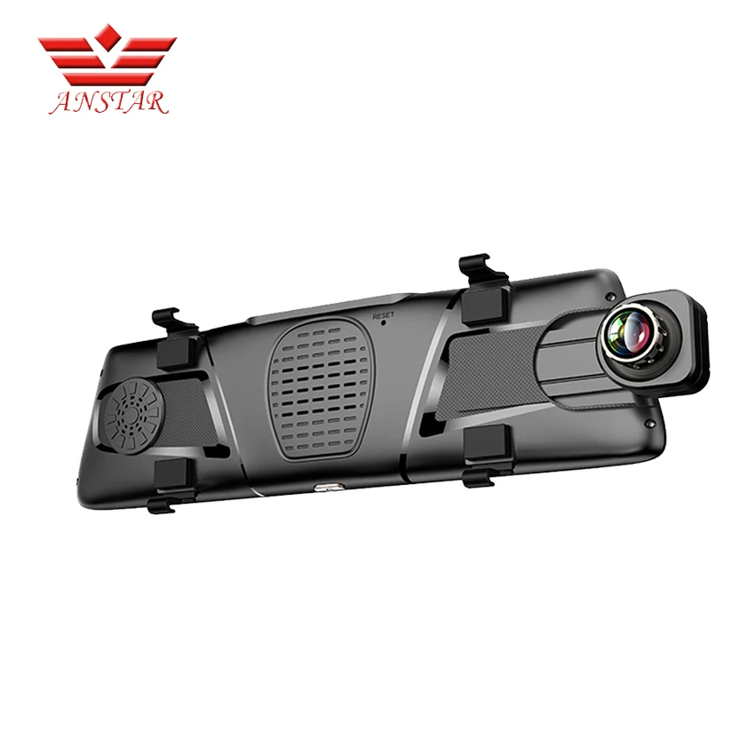 ANSTAR Android 3G 10 ''монитор зеркало заднего вида с DVR и Камера два объектива WI FI gps