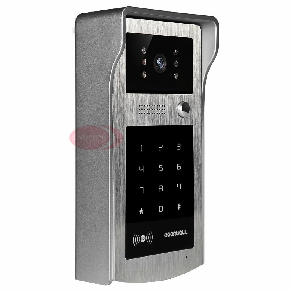 Комплект видеодомофона 1V2 для отдельно стоящего дома разблокировка по Rfid/коду