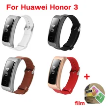 2in1 натуральной кожи ремешок для huawei Honor 3 Смарт-часы замена ремешок для huawei браслет Пояс аксессуары