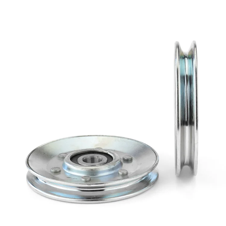 

10*73*11mm round bottom V groove concave wheel roller, elevator wire rope hanging wheel, through the line guide wheel, embedded