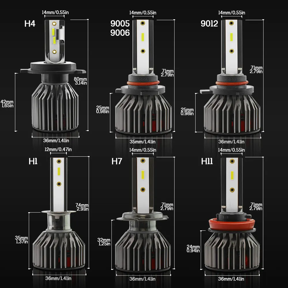 TXVSO8 супер яркие Автомобильные фары G4 LED Turbo H1 H4 H7 H8 H9 H11 HB3 9005 HB4 9006 автомобильная