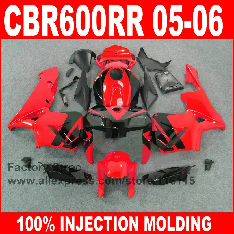 Пользовательские литьевые пластиковые детали для 2005 2006 HONDA CBR 600RR CBR600RR Обтекатели