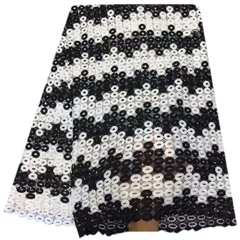 

Free Shipping! African Multi Color Guipure lace / Cord lace / New 2018 Lace Fabric embroidery lace Fabric