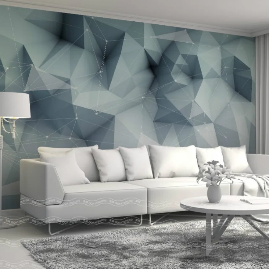 Free Shipping Buy Livingroom Wallpaper Solid Geometric Lines Staggered Series Cheapest Wallpaper