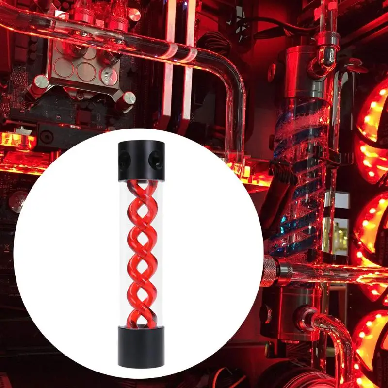 ALLOYSEED 255mm/260mm Virus T Cylinder Water Reservoir Tank Water Cooling for PC Liquid Cooling System Computer Components New