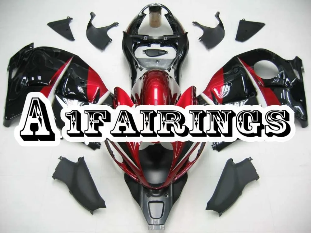 ABS Cowling For Suzuki GSXR1300 Hayabusa 1997 1998 1999 2000 2001 02 03 Injection Bodywork - 2007 Candy Red Black | Автомобили и