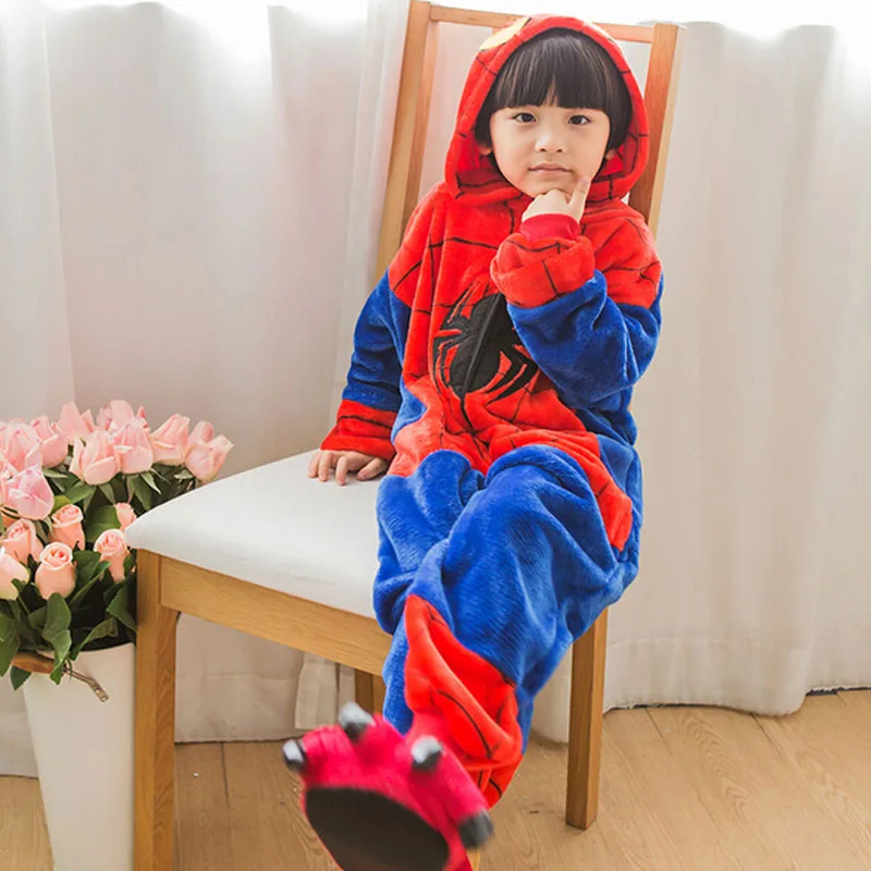 Spiderman Pajamas for Girl Boy Sleepwear 2019 Halloween Costume Kid