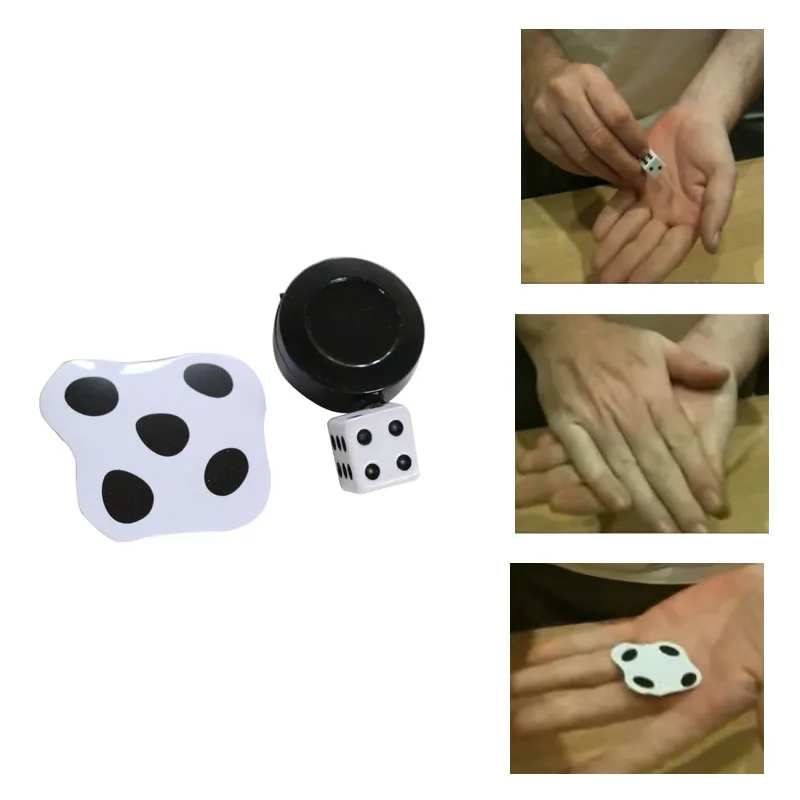Wholesale Flattened Dice Set Trick Mentalism Magic Tricks Dice Beat To Flattened Paper Card