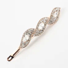 Women Girls Hair Jewelry Headwear Crystal Rhinestone Hair Clip Barrette Hairpins Fashion Korean Hair Accessories