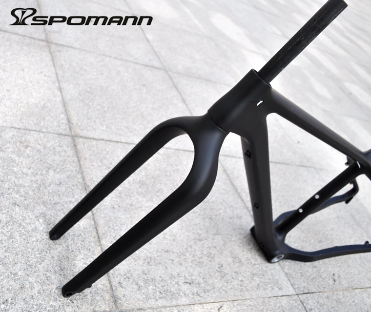Cheap 26 ER * 18 inch UD carbon fat bike frame fork real thru axle 12*190mm snow beach bicycles fatbike frames cone tube forks parts 8 Cheap 26 ER * 18 inch UD carbon fat bike frame fork real thru axle 12*190mm snow beach bicycles fatbike frames cone tube forks parts 8
