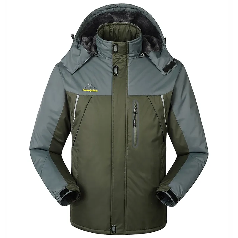 M-9XL, Высококачественная флисовая Мужская лыжная куртка, водонепроницаемая куртка для походов или кемпинга, куртка для сноуборда, зимняя верхняя одежда, распродажа