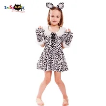 Eraspooky Хеллоуин костюм для детей пятна леопарда милый Рождественский Платье для косплея оголовье животных Костюм для девочек Косплэй