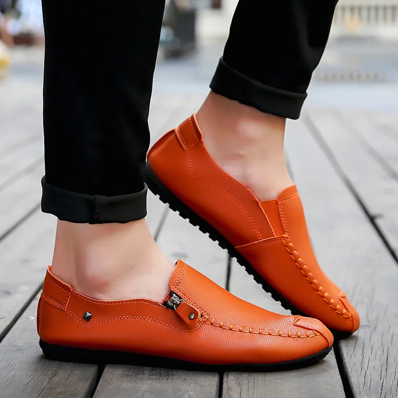 

Men's Moccasins Driving Loafers Leather Casual Shoes Breathable Comfortable Spring Autumn Men's Lazy Shoes Man Flat Loafers