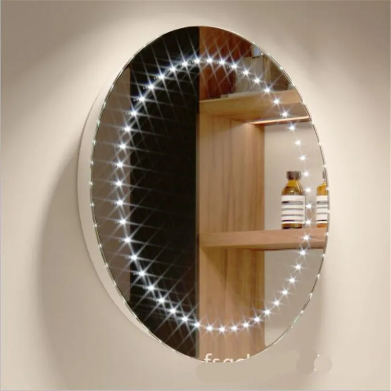 

Dia 60cm Waterproof Bright Led Light Mirror with Touch Switch for Bathroom Hotel High End Antifog Led Mirror Light 110/220V 1757