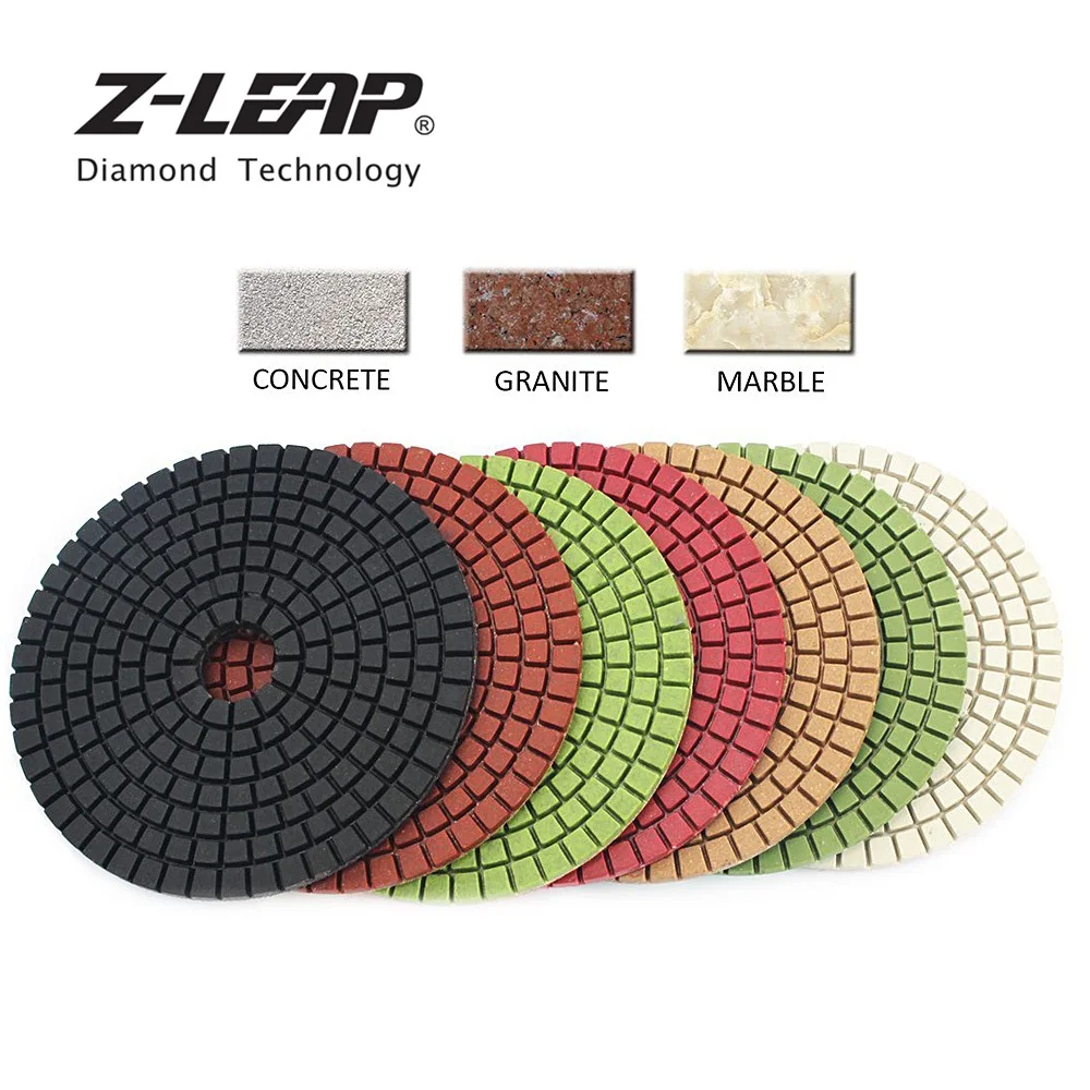 Z LEAP 1 шт. алмазная полировальная площадка 4 дюйма мокрого гранита камня бетона