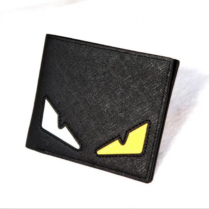 

Anime Short Mini Eye wallet purse Pocket Men Leather Wallets Purses Carteira Masculina Couro Portefeuille Homme billetera hombre