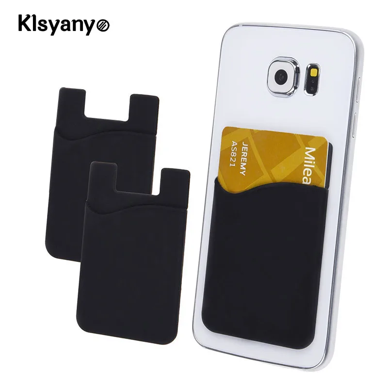 Klsyanyo 2pcs/lot Adhesive Sticker Back Cover Card Holder