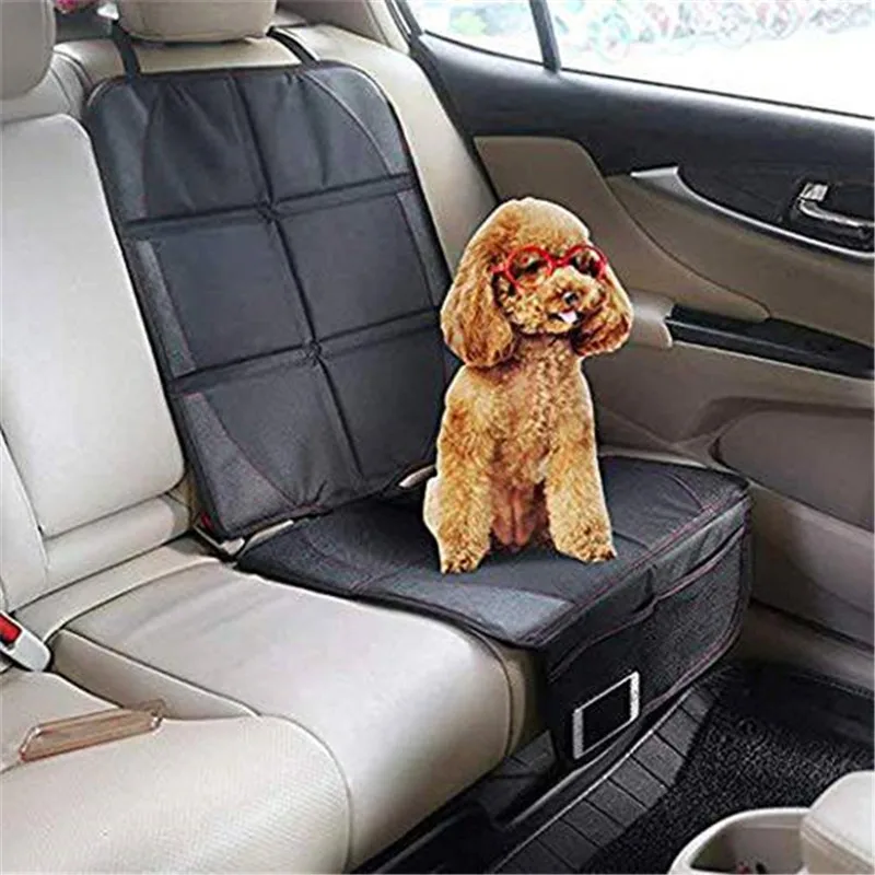 Car Seat Protector Cover Kick Mat Back Kick Guards with 2 Organizer
