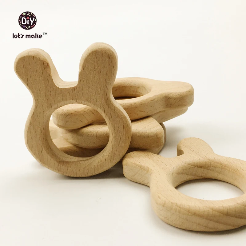 20 шт. детский Прорезыватель для зубов из Букового дерева|baby teether|teether babybaby teether wood |