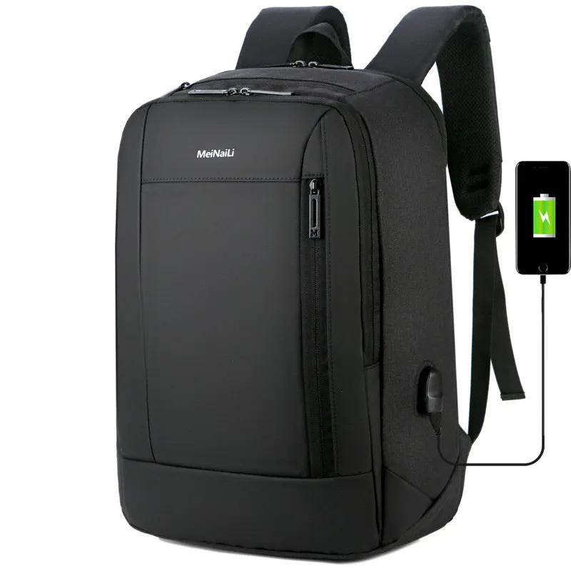 

male Multifunction USB charging backpacks fashion business casual tourist anti-theft waterproof 15.6 inch Laptop men backpack