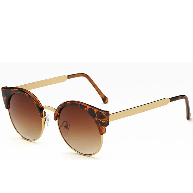 LeonLion Винтажные Солнцезащитные очки для женщин фирменный дизайн роскошные классические солнцезащитные очки шопинг путешествия Lunette De Soleil Femme - Цвет линз: Leopard Tea
